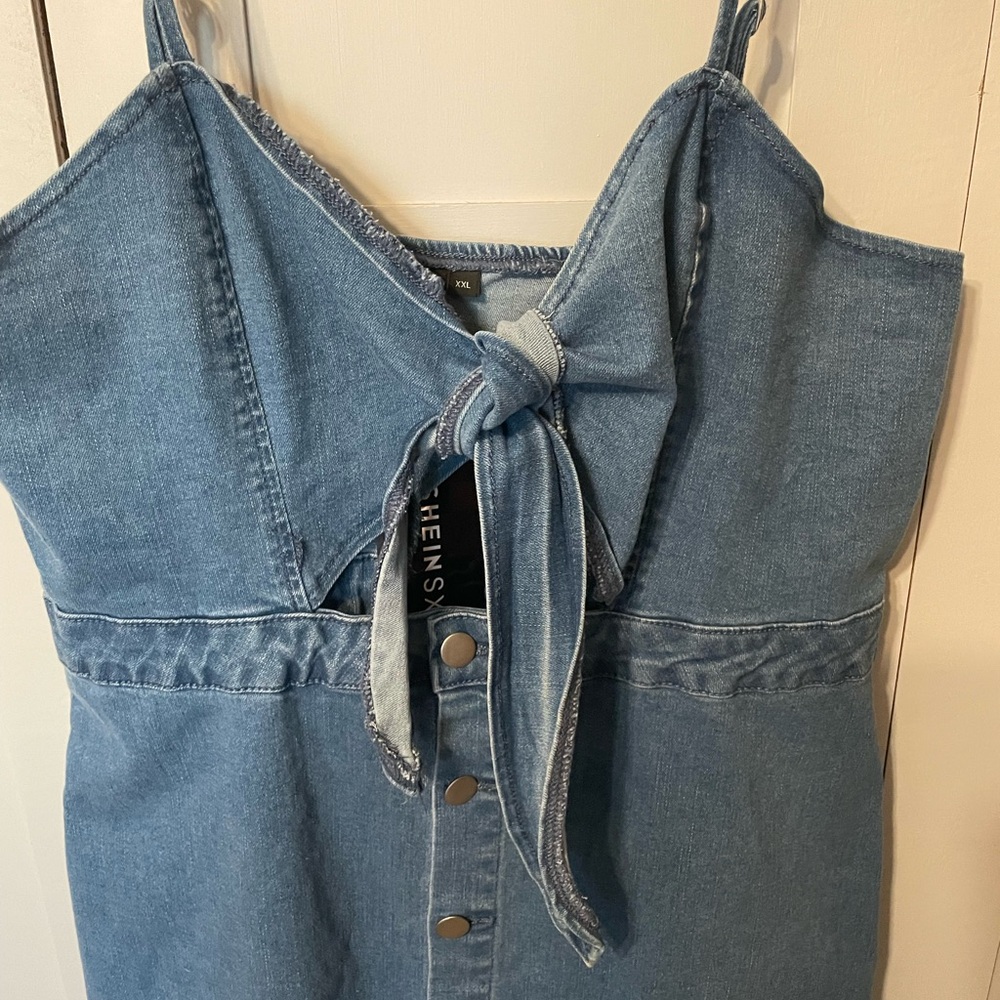 SHEIN Blue Denim Dress - Picture 3 of 12